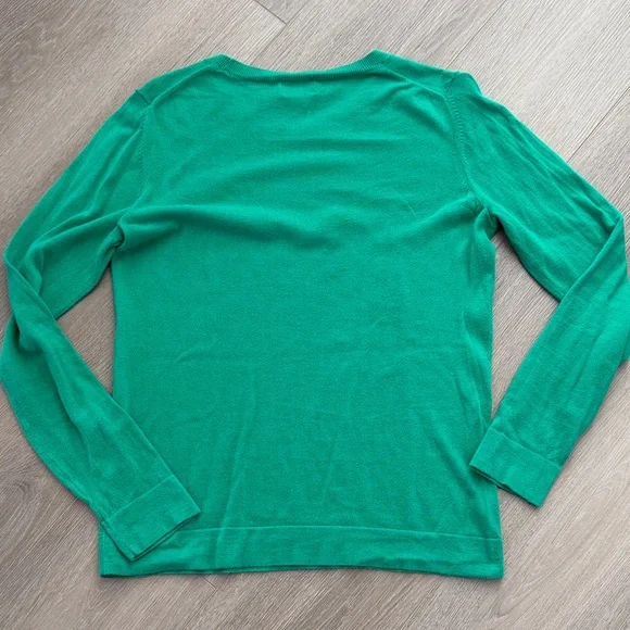 J. Crew Vibrant Green Teddie Sweater - M - Picture 5 of 6